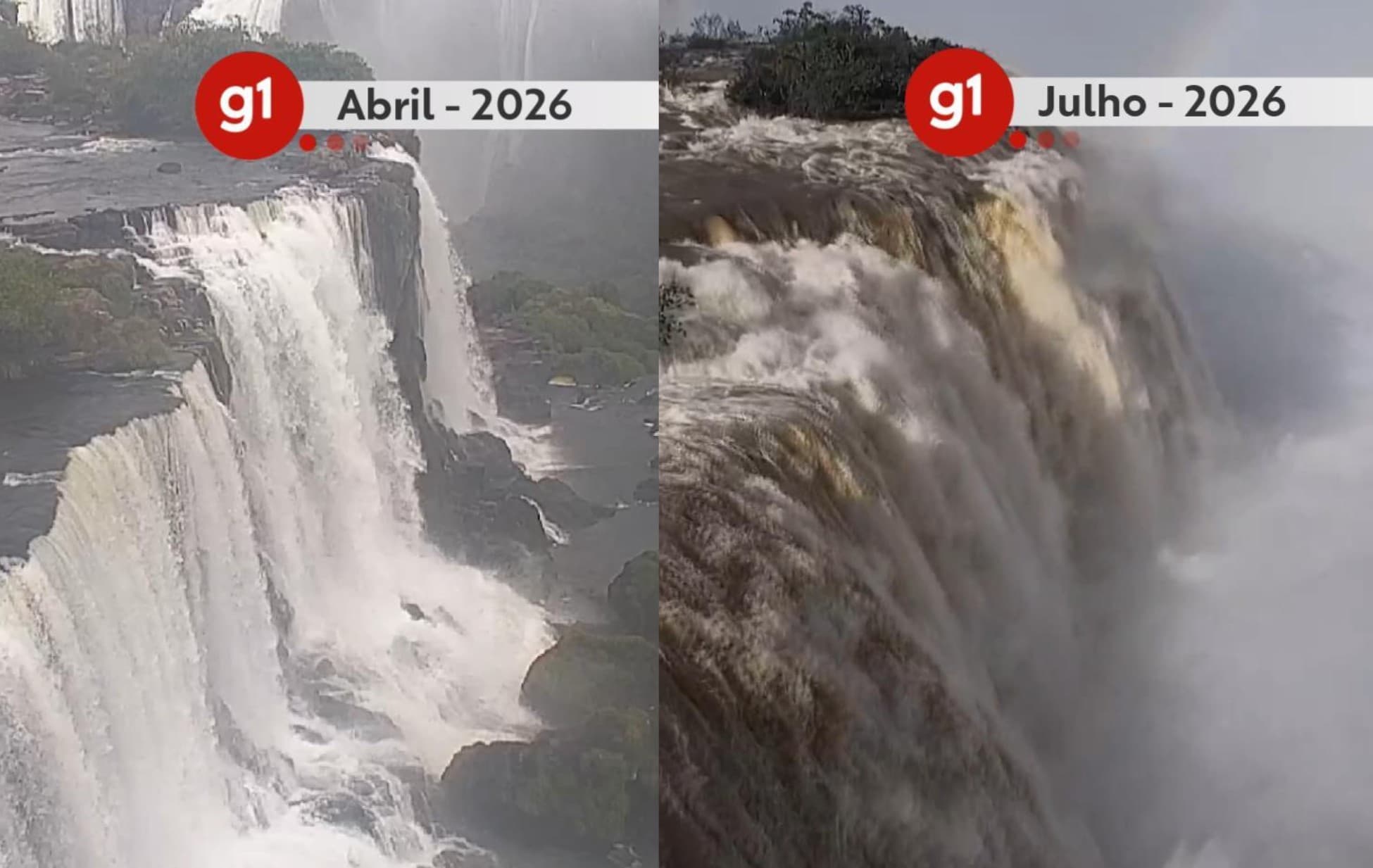 Passarela do Iguaçu é reaberta após vazão das quedas normalizar