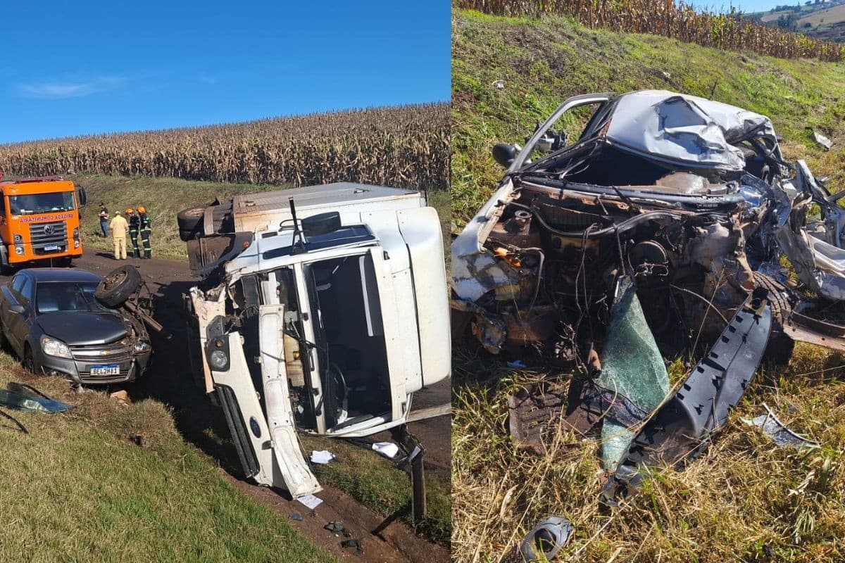 Acidente na PR-239 deixa um morto e dois feridos entre Iracema do Oeste e Nova Aurora