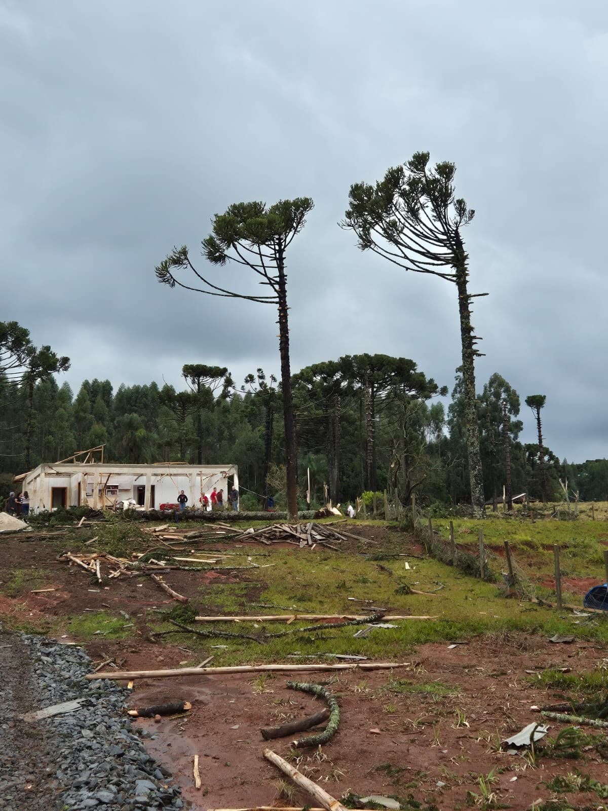 Comunidade de Imbu em Reserva sofre com possível tornado; Simepar faz análise