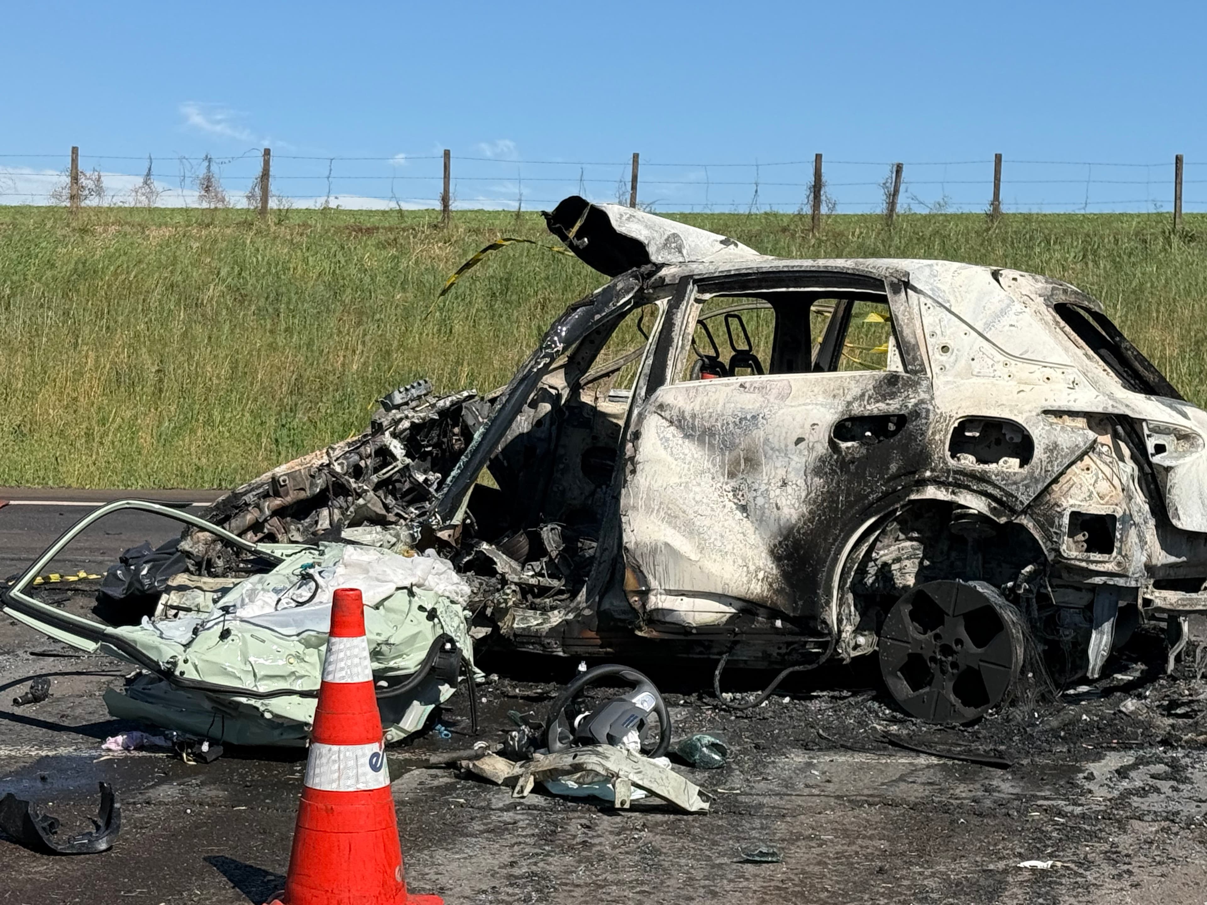 Acidente fatal na BR-277 deixa um morto e sete feridos entre Guarapuava e Cantagalo