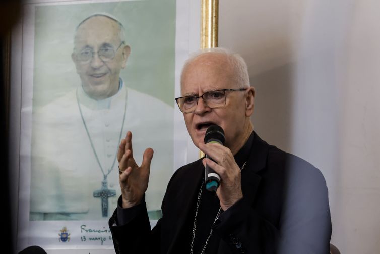 SSão Paulo (SP), 21/04/2025 - Cardeal Odilo Pedro Scherer, arcebispo de São Paulo, preside missa em sufrágio do Papa Francisco que faleceu nesta segunda-feira.
Foto: Paulo Pinto/Agência Brasil