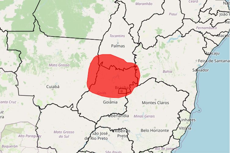 Brasília (DF), 22/08/2025 - Alerta do inmet sobre baixa umidade. Foto: Inmet/Divulgação