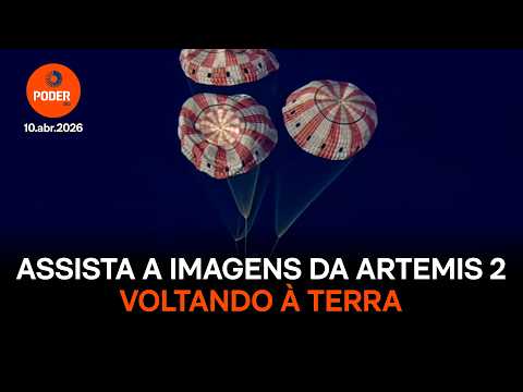Veja imagens da Artemis 2 voltando à Terra